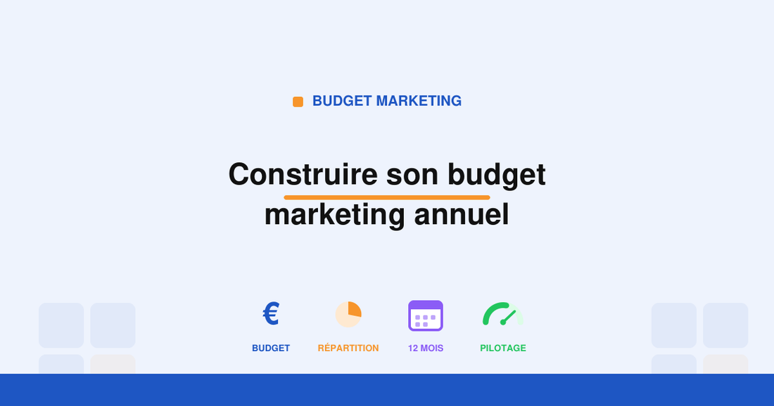 Couverture de l'article construire son budget marketing annuel, Marketing Template