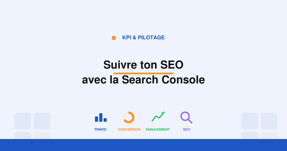 Couverture de l'article suivre ton référencement avec la Search Console, Marketing Template